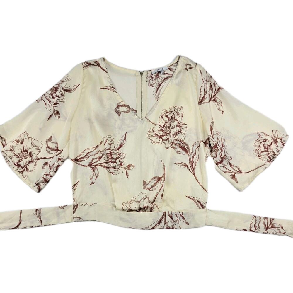 Iris Women's Size Small Kimono Style Cropped Top Y2K